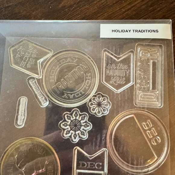 Holiday Traditions Clear Acrylic Stamp Set - Picture 2 of 3